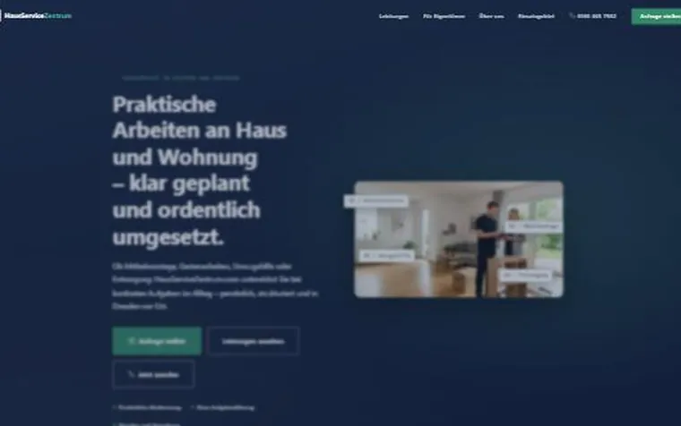 Website von Hausservicezentrum