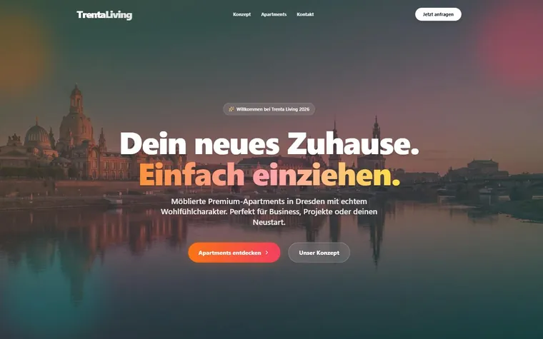 Website von Trenta Living